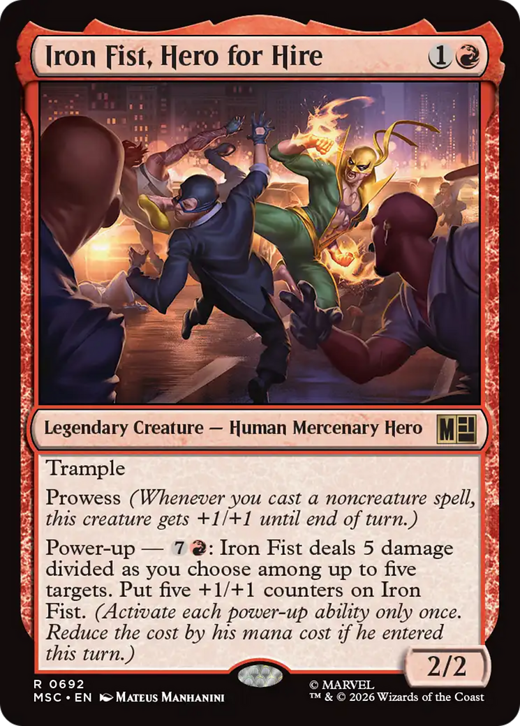Iron Fist, Hero for Hire - Magic: The Gathering - MoxLand