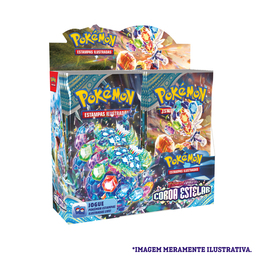 Box - Escarlate e Violeta 7 Coroa Estelar - Pokémon TCG - MoxLand