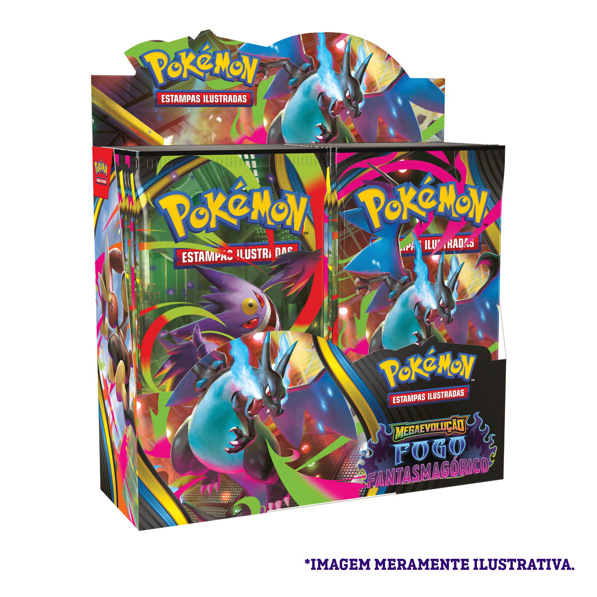 Box - Megaevolução 2 Fogo Fantasmagórico - Pokémon TCG - MoxLand