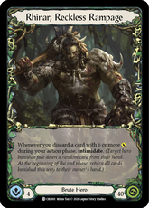 Rhinar, Reckless Rampage - Flesh and Blood TCG - MoxLand