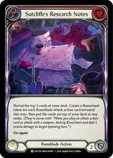 Sutcliffe's Research Notes (Red) - Flesh and Blood TCG - MoxLand