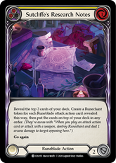 Sutcliffe's Research Notes (Yellow) - Flesh and Blood TCG - MoxLand