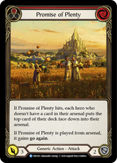 Promise of Plenty (Red) - Flesh and Blood TCG - MoxLand