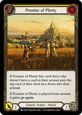 Promise of Plenty (Yellow) - Flesh and Blood TCG - MoxLand