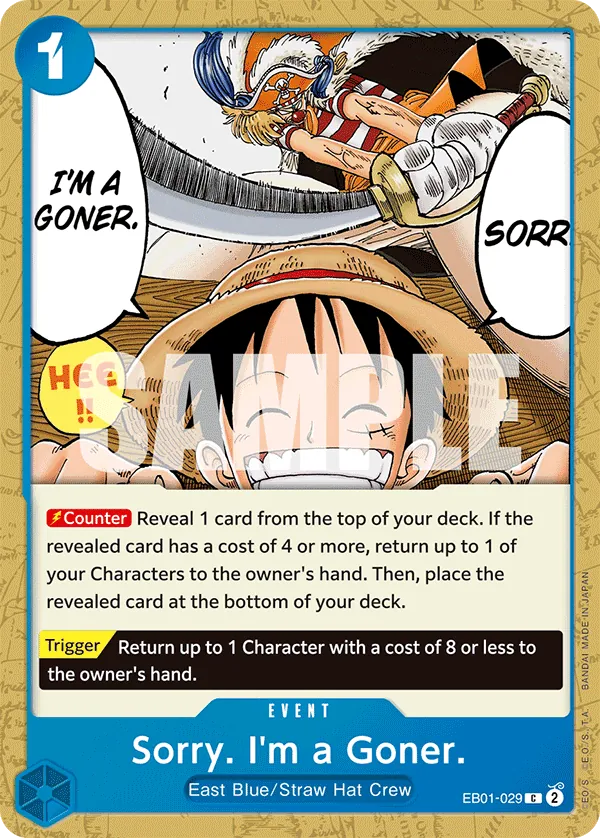 Sorry. I'm a Goner. - ONE PIECE CARD GAME - MoxLand