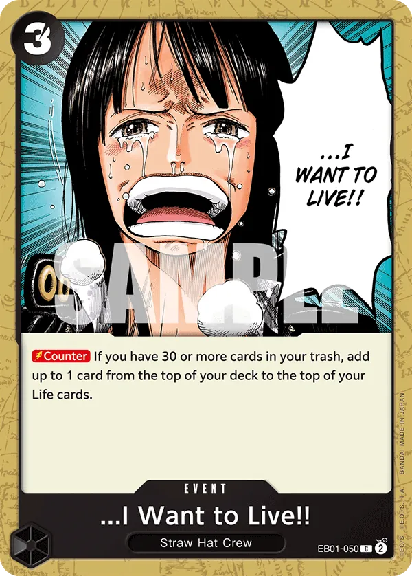 ...I Want to Live!! - ONE PIECE CARD GAME - MoxLand