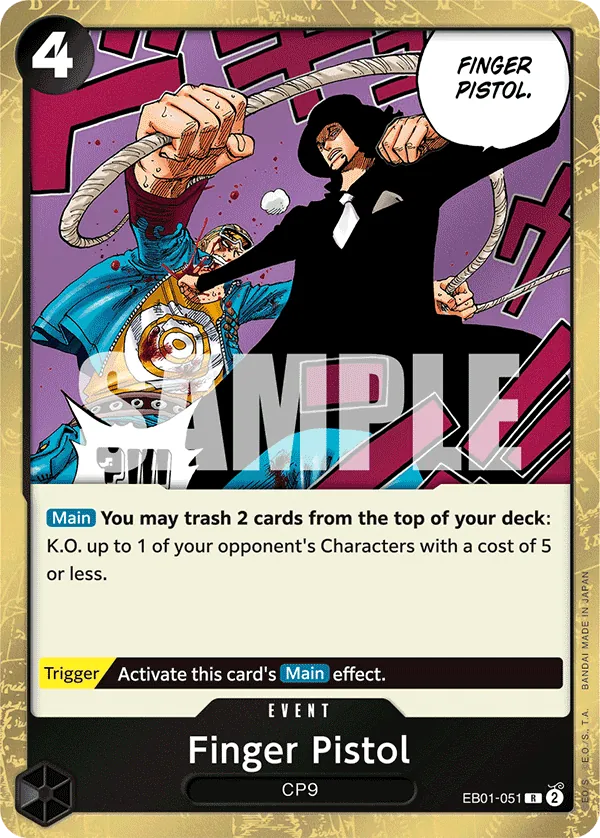 Finger Pistol - ONE PIECE CARD GAME - MoxLand