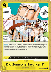 Did Someone Say...Kami? - ONE PIECE CARD GAME - MoxLand