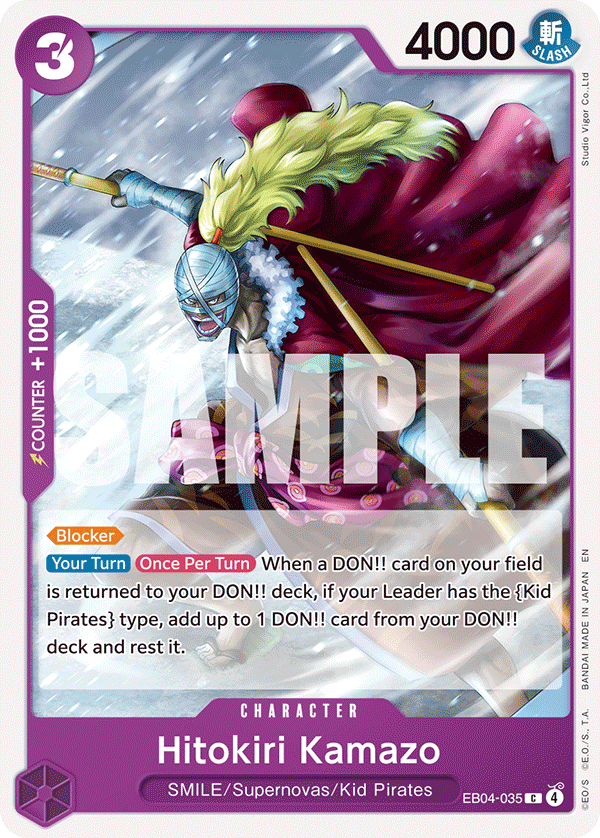 Hitokiri Kamazo - One Piece Card Game - MoxLand