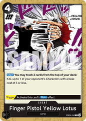 Finger Pistol Yellow Lotus - One Piece Card Game - MoxLand