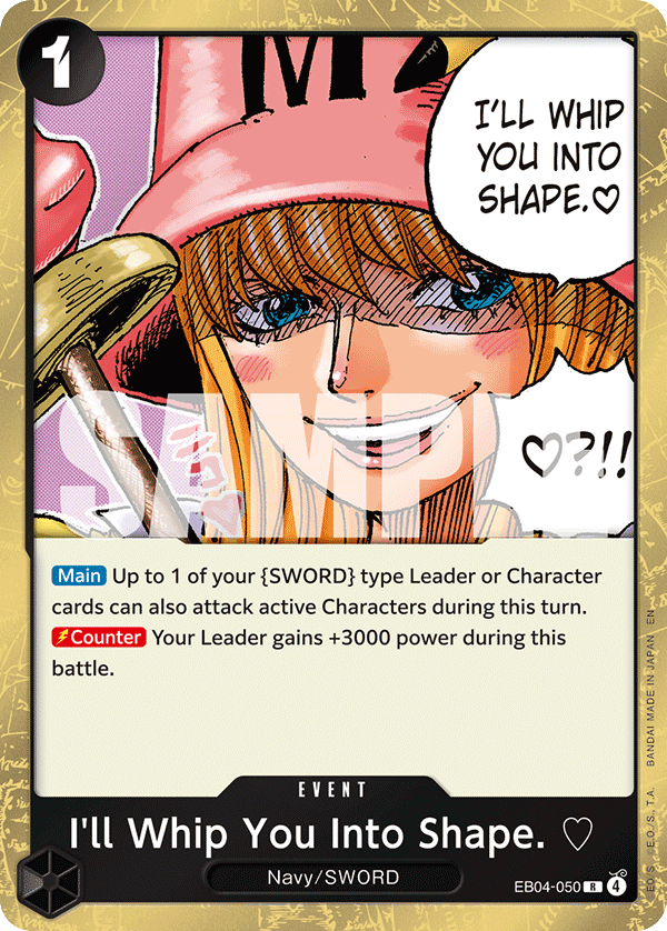 I'll Whip You Into Shape. ♡ - One Piece Card Game - MoxLand
