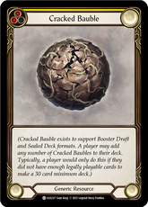 Cracked Bauble (Yellow) - Flesh and Blood TCG - MoxLand