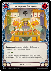 Homage to Ancestors (Blue) // Inner Chi (Blue) - Flesh and Blood TCG - MoxLand