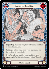 Preserve Tradition (Blue) // Inner Chi (Blue) - Flesh and Blood TCG - MoxLand