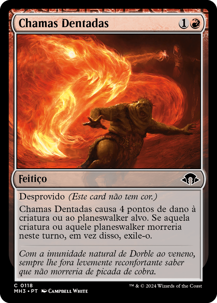 Chamas Dentadas / Fanged Flames - Magic: The Gathering - MoxLand