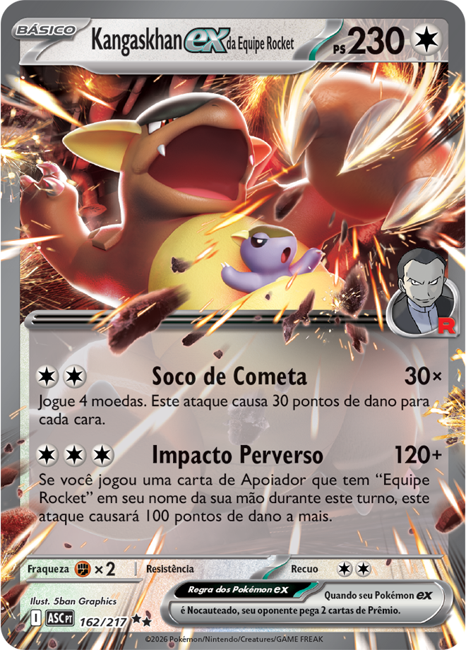 Kangaskhan ex da Equipe Rocket - Pokémon TCG - MoxLand