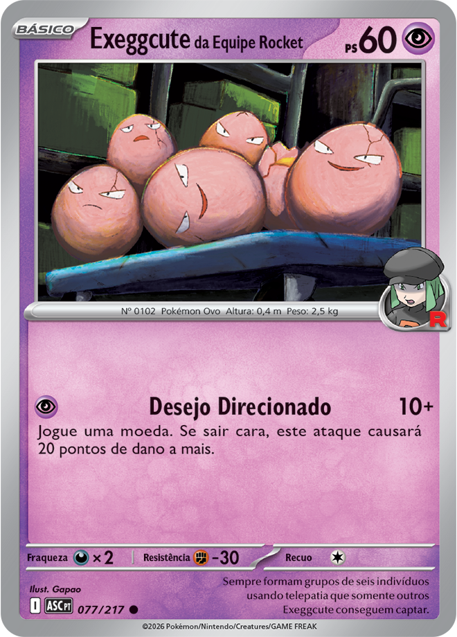 Exeggcute da Equipe Rocket - Pokémon TCG - MoxLand