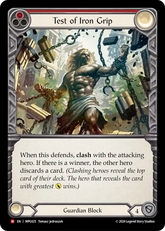 Test of Iron Grip (Red) - Flesh and Blood TCG - MoxLand