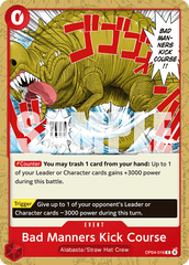 Bad Manners Kick Course - One Piece Card Game - MoxLand