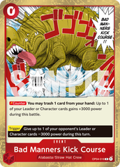 Bad Manners Kick Course - One Piece Card Game - MoxLand