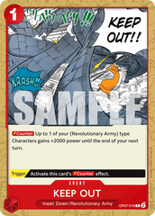 KEEP OUT - ONE PIECE CARD GAME - MoxLand