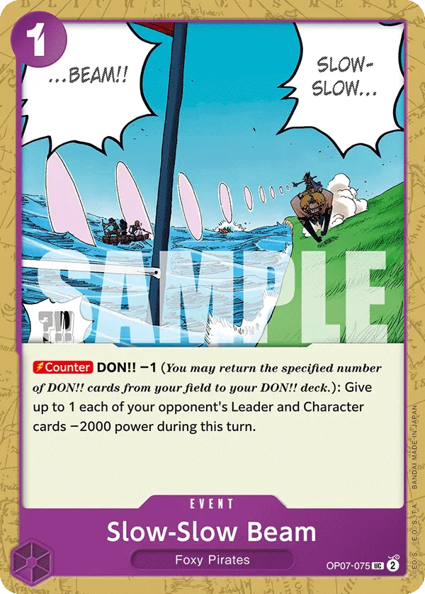 Slow-Slow Beam - ONE PIECE CARD GAME - MoxLand