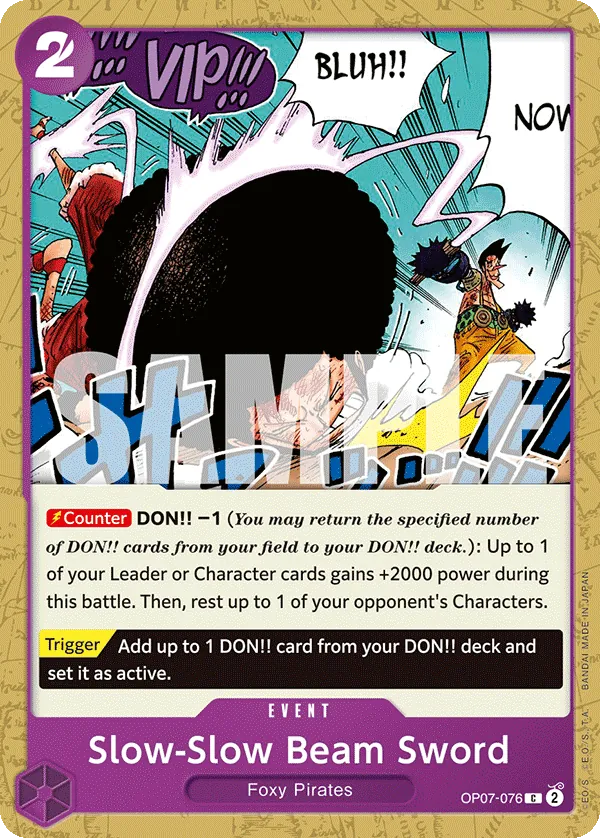Slow-Slow Beam Sword - ONE PIECE CARD GAME - MoxLand