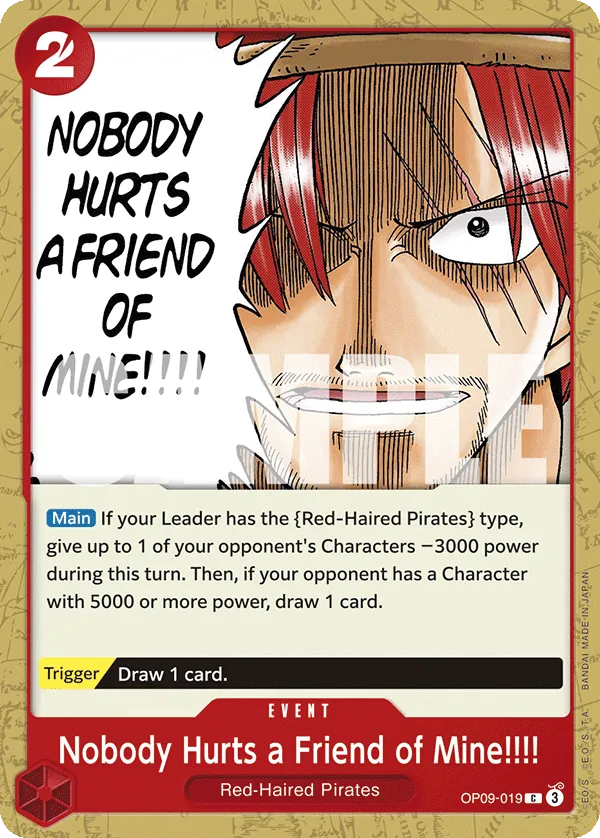 Nobody Hurts a Friend of Mine!!!! - ONE PIECE CARD GAME - MoxLand