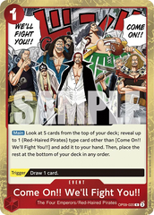 Come On!! We'll Fight You!! - ONE PIECE CARD GAME - MoxLand