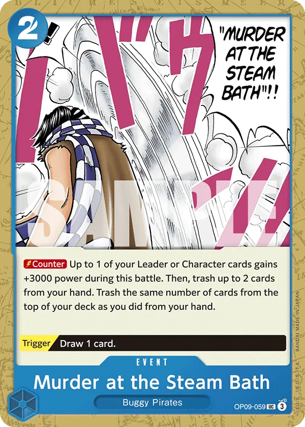 Murder at the Steam Bath - ONE PIECE CARD GAME - MoxLand