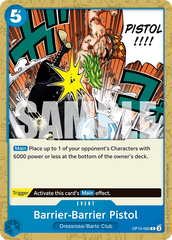 Barrier-Barrier Pistol - ONE PIECE CARD GAME - MoxLand