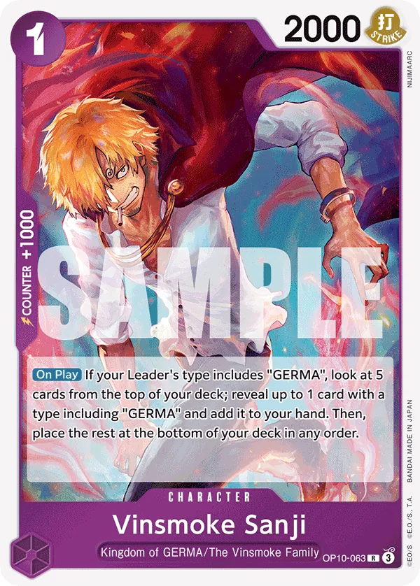 Vinsmoke Sanji - ONE PIECE CARD GAME - MoxLand