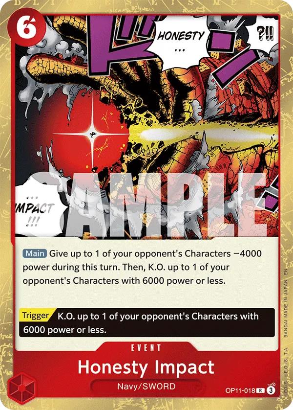 Honesty Impact - ONE PIECE CARD GAME - MoxLand