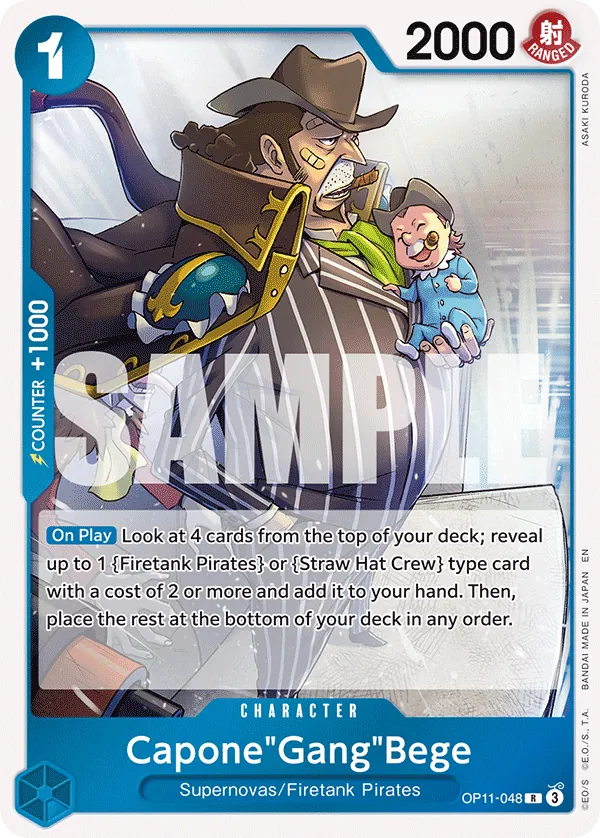Capone"Gang"Bege - ONE PIECE CARD GAME - MoxLand