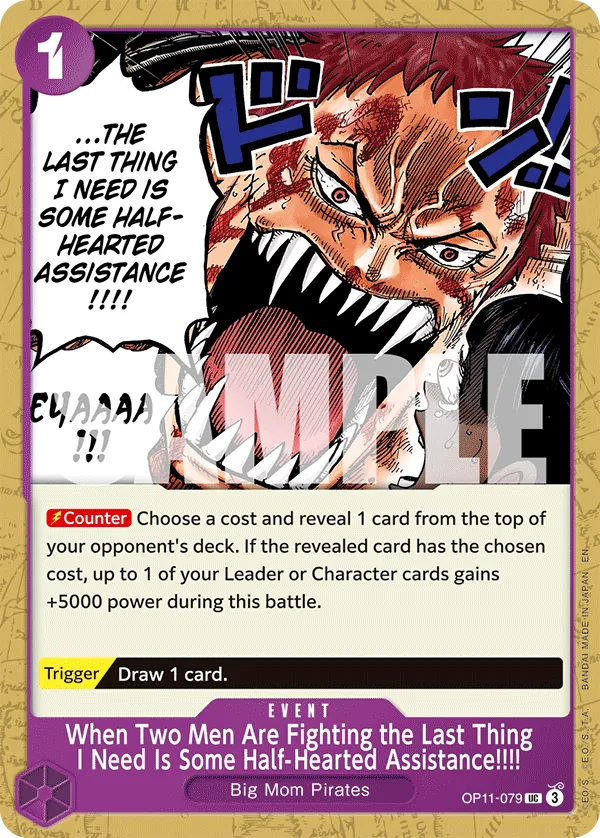 When Two Men Are Fighting the Last Thing I Need Is Some Half-Hearted Assistance!!!! - ONE PIECE CARD GAME - MoxLand
