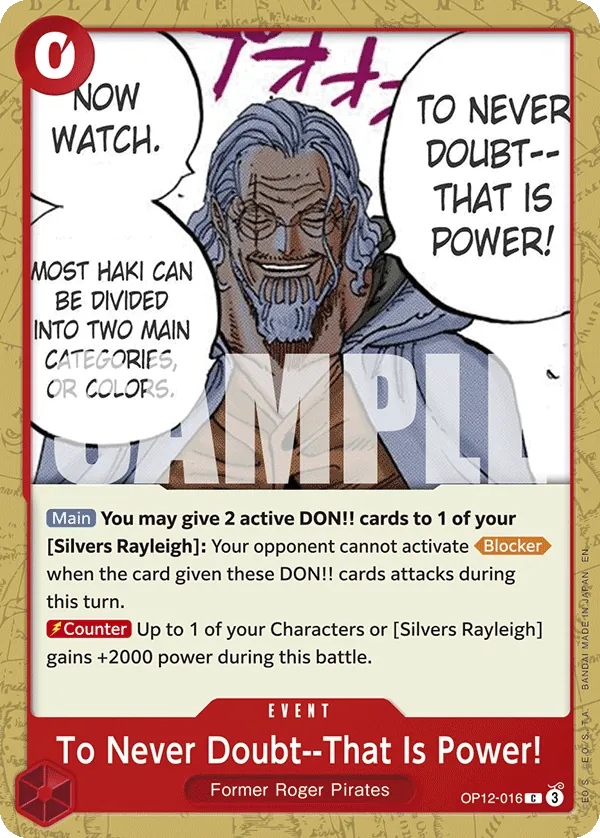 To Never Doubt-That Is Power! - ONE PIECE CARD GAME - MoxLand