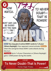 To Never Doubt-That Is Power! - ONE PIECE CARD GAME - MoxLand