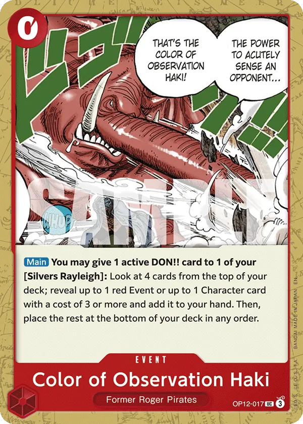 Color of Observation Haki - ONE PIECE CARD GAME - MoxLand
