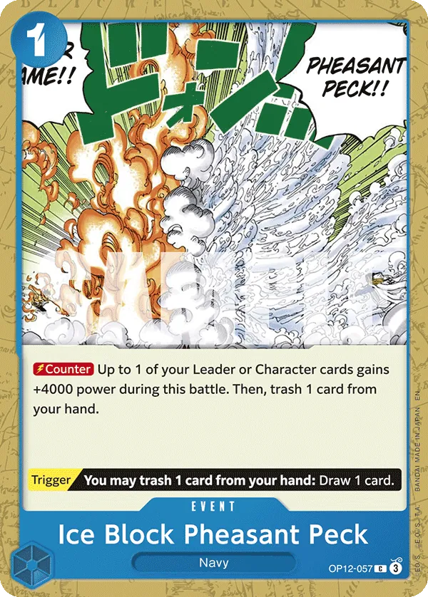 Ice Block Pheasant Peck - ONE PIECE CARD GAME - MoxLand