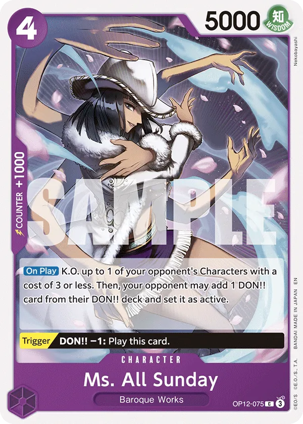 Ms. All Sunday - ONE PIECE CARD GAME - MoxLand