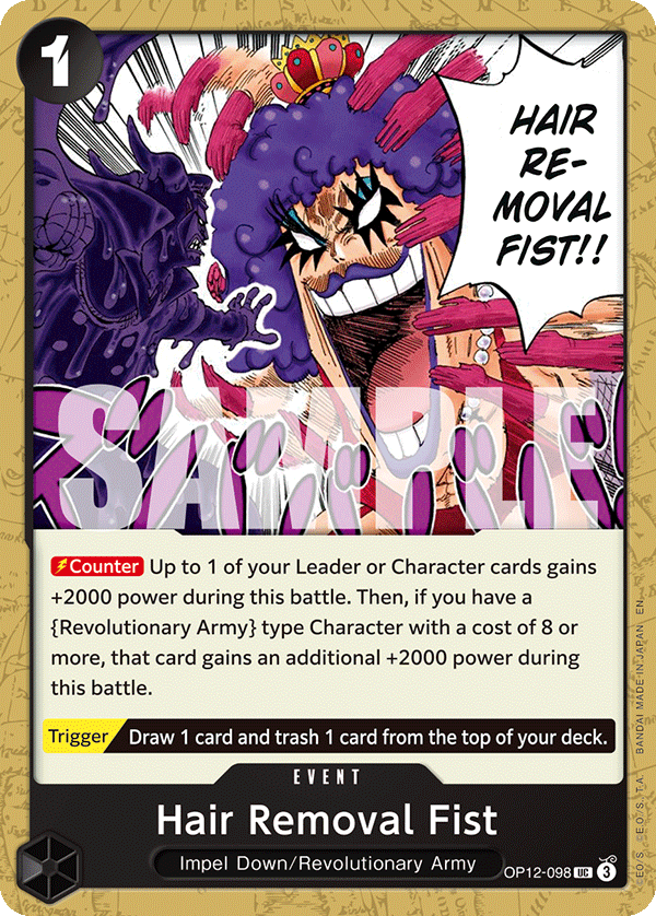 Hair Removal Fist - One Piece Card Game - MoxLand