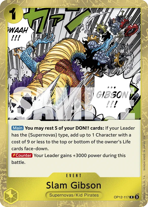Slam Gibson - ONE PIECE CARD GAME - MoxLand