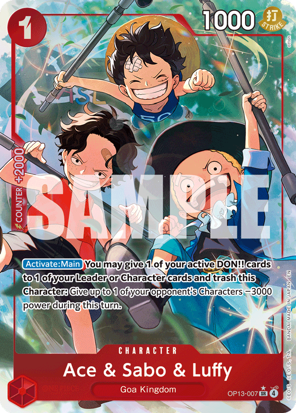 Ace & Sabo & Luffy - One Piece Card Game - MoxLand