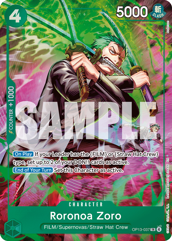Roronoa Zoro - One Piece Card Game - MoxLand