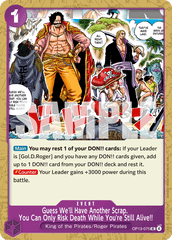 Guess We'll Have Another Scrap. You Can Only Risk Death While You're Still Alive!! - One Piece Card Game - MoxLand
