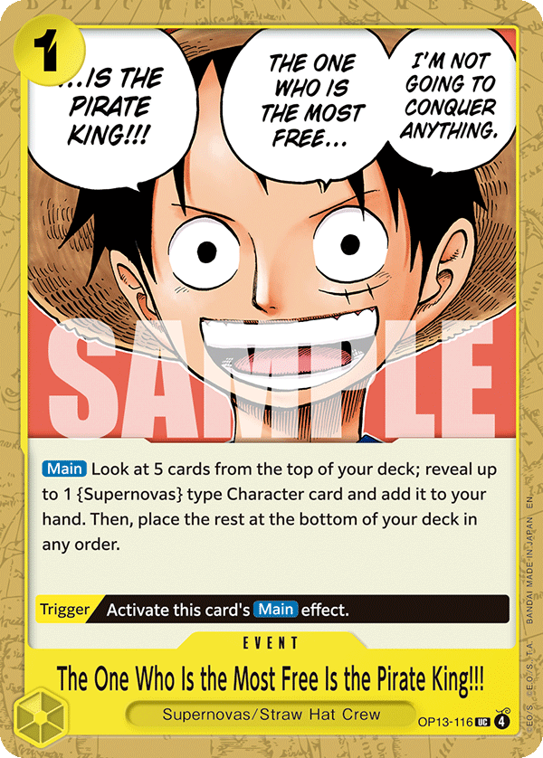 The One Who Is the Most Free Is the Pirate King!!! - One Piece Card Game - MoxLand