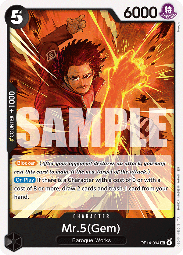 Mr.5(Gem) - One Piece Card Game - MoxLand