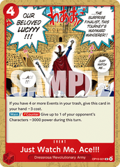Just Watch Me, Ace!!! - One Piece Card Game - MoxLand