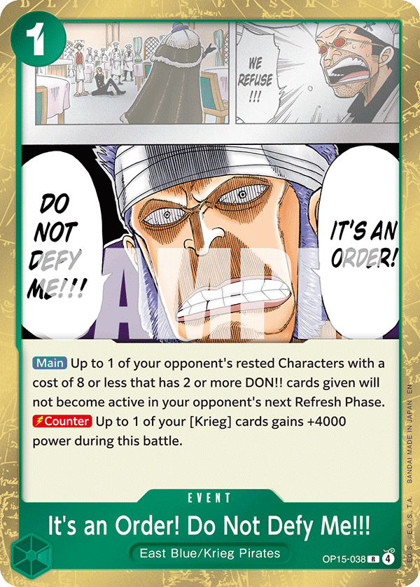 It's an Order! Do Not Defy Me!!! - One Piece Card Game - MoxLand