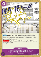 Lightning Beast Kiten - One Piece Card Game - MoxLand